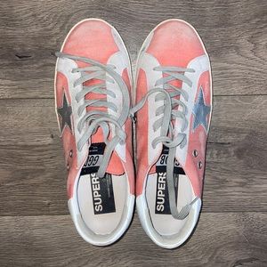 Pink and grey Golden Goose sneakers